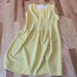 Downeast Yellow Polka dot Dress